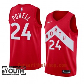 Toronto Raptors Trikot Norman Powell 24 2018-19 Nike Rot Swingman - Kinder